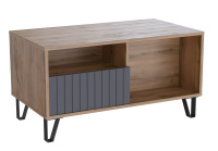Журнальный стол_дуб вотан_графит глянец