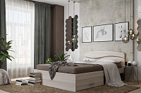 Кровать Валенсия 0.9 (Ясень шимо светлый/Ясень шимо темный)