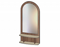 Зеркало с полкой (Ясень шимо темный/Ясень шимо светлый)