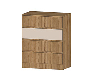 Комод Ленора 4 ящика (Дуб вотан/Кашемир)