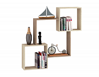 Полка Ника-2 (Ясень шимо темный/Дуб сонома)