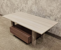 Стол журнальный Сатурн М10 (Ясень шимо темный/Ясень шимо светлый)