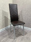 Стул Лорд чайка экокожа (Коричневый/Опора хром)