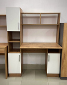 Стол компьютерный Хандис №2 (Дуб вотан/Белый)