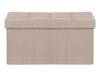 Пуф Leset Леда складной с крышкой (Velutto 04 бежевый велюр)