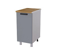 Шкаф нижний глубокий Г4Р кухня Контемп без столешницы (Дуб сонома/Слоновая кость)