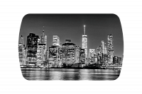 Стол обеденный Бостон на опоре брифинг-хром (Сити)