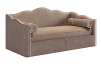 Софа Лея 0.9 с подъемным механизмом (Латте/Крем велюр)
