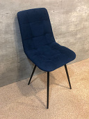 Стул Фред велюр (Синий/Опора черная/ Velutto 26)