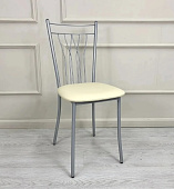 Стул Марсель К (Металлик/Кожзам бежевый)