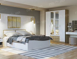 Беатрис (Дуб сонома/Белый глянец)