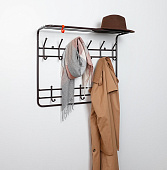 Вешалка ЗМИ 2-х ярусная 80 см (Коричневый)