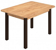 Стол обеденный Линаура ЛДСП (Дуб вотан/Опора черная)