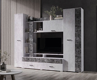 Гостиная Леон (Цемент светлый/Цемент темный)