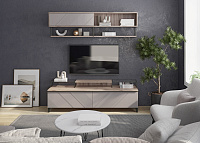 Гостиная Кенди 1800 № 2 (Дуб Альпийский/Ясень Грей Софт)