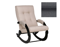 Кресло-качалка Leset Хилл (Венге/Ткань рогожка Серый Malmo 95/Кант Серый Malmo 95)