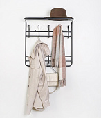 Вешалка ЗМИ 2-х ярусная 60 см (Черный)