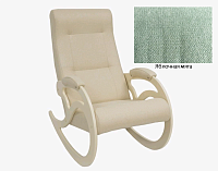 Кресло-качалка Диана Модель 5 (Дуб молочный/Ткань Яблочная мята)