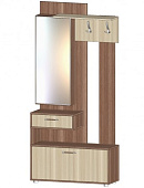 Секция Инфинити с зеркалом (Ясень шимо темный/Ясень шимо светлый)