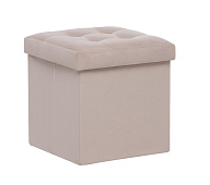 Пуф Leset Плуто складной с крышкой (Velutto 04 бежевый велюр)