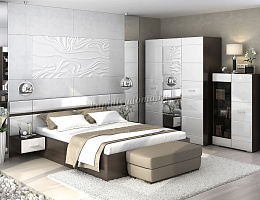 Вегас (Венге/Белый глянец)