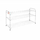 Подставка для обуви Альфа-33 3-х полочная (Белый)