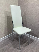 Стул Лорд экокожа (Белый/Опора хром)