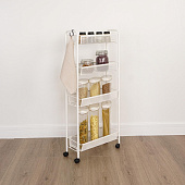 Этажерка Ладья-14К на колесиках (Белый)