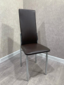 Стул Лорд экокожа (Коричневый/Опора хром)