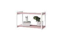 Полка Лило 600 на металлическом каркасе (Пепельная роза)