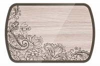 Стол обеденный Бостон на опоре триумф-хром (Светлый)