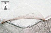 Наматрасник стеганый синтепон (однотонный) на резинке 1400*2000