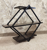 Полка Ель-09 (Венге/Металл Черный)