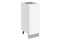Шкаф рабочий Фьюжн 42.30 L300 правый (1 дв. гл.) (Белый эмаль)