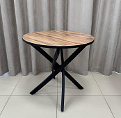 Стол обеденный пластик Арчи-3 0.8 (Дуб вотан 2052/Опоры черные)