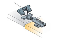 Доводчик для петли 4х шарнирной (компл.) кухни