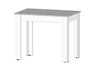 Стол обеденный Кай (Цемент светлый/Белый)