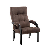 Кресло для отдыха Leset Спринг (Венге/Ткань рогожка Коричневый Malmo 28)