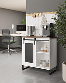 Кофе-бар Парма-33 (Белый/Дуб Апрель)