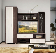 Гостиная Гармония-4 (Анкор темный/Анкор белый)