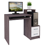 Стол компьютерный КС-17 (Анкор темный/Анкор белый)