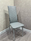 Стул Лорд чайка экокожа (Серый/Опора хром)