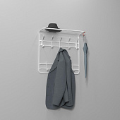 Вешалка ЗМИ 2-х ярусная 60 см (Белый)