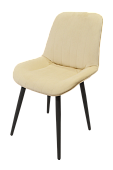Стул Глазго (Черный/ткань Крем)								