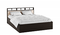 Кровать Нэнси-2 1.6 с настилом из ДСП 2С (Венге/Дуб молочный)