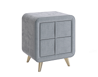 Тумба прикроватная Софи-2 (Оникс велюр)
