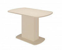 Стол обеденный Соренто (Ваниль глянец/Бежевый камео)