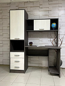 Стол компьютерный КС-18 (Анкор темный/Анкор белый)