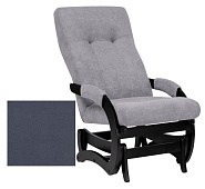 Кресло-маятник Leset Блисс (Венге/Ткань велюр Серый Amigo Navy)